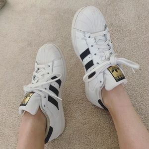 Lightly used adidas superstars